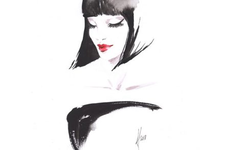 Alessia Landi Beauty Fashion illustration watercolour