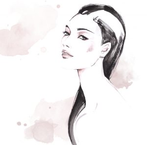Beauty Skincare illustration Alessia Landi Al Draws watercolor